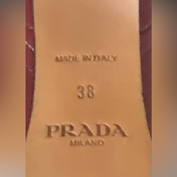 Prada Deep Red High Heeled Boots - Picture 11 of 13